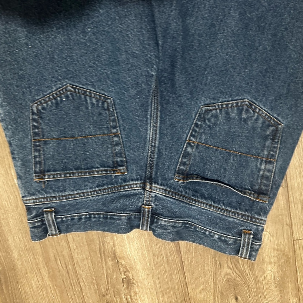 Faded Glory Vintage 100% Cotton Dark Blue High-Rise Denim Shorts - Picture 13 of 13